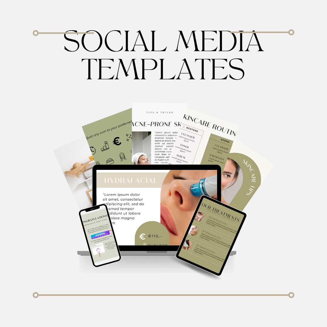 SOCIAL MEDIA TEMPLATES - SKIN & BEAUTY